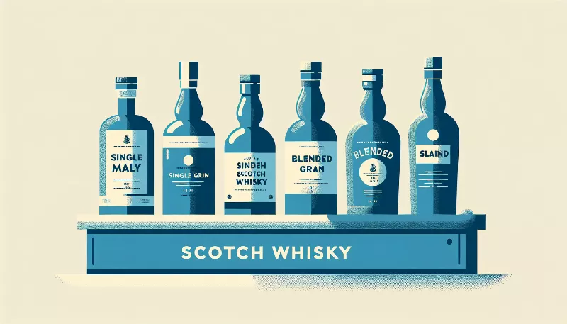 What are the main types of Scotch whisky and how do they differ?